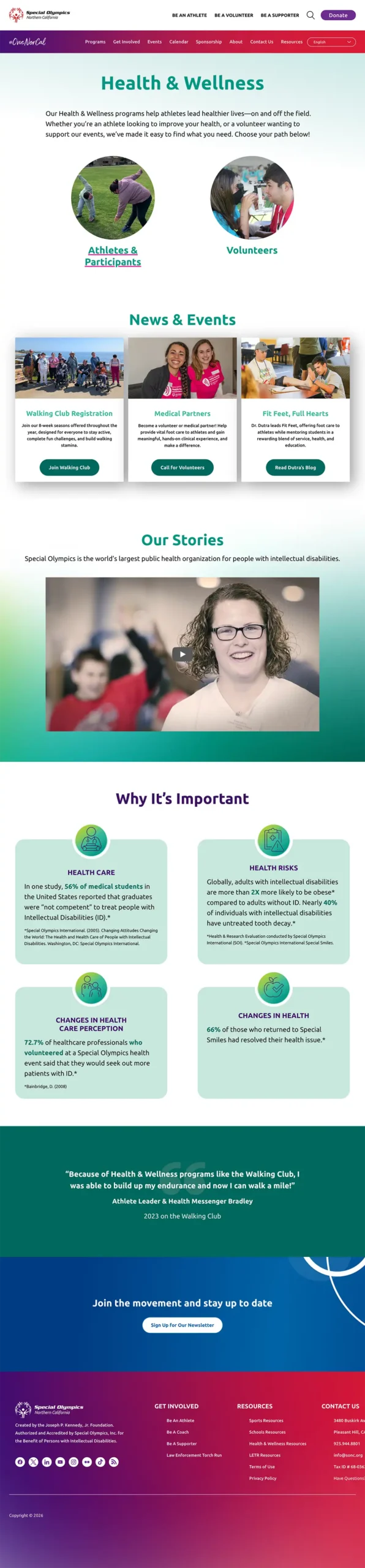 Special Olympics Northern California - Programs