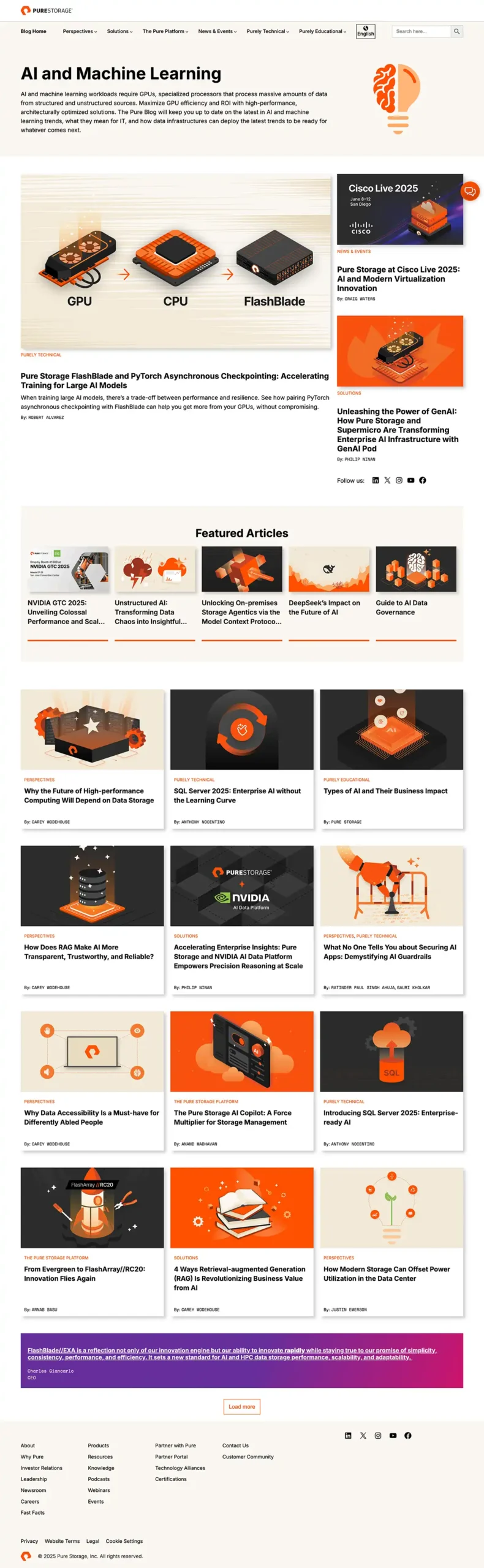 Pure Storage Blog - Perspectives - AI & Machine Learning