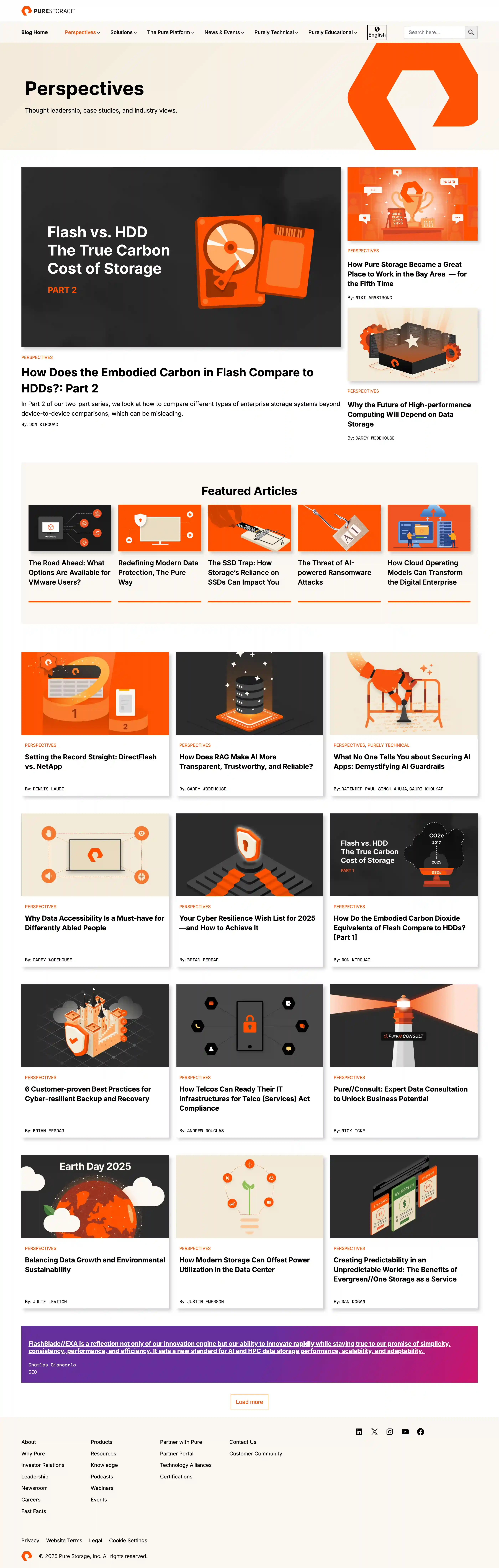 Pure Storage Blog - Perspective