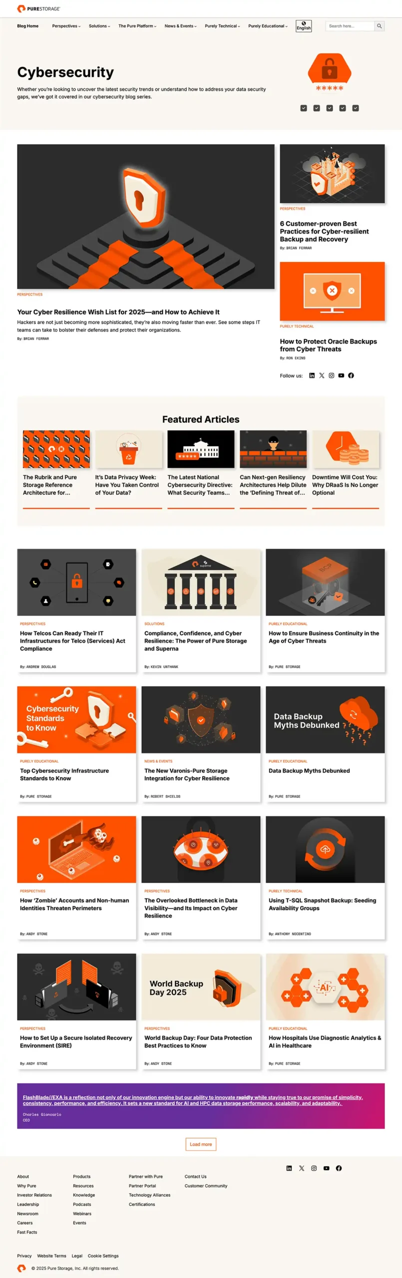 Pure Storage Blog - Purely Technical - Cybersecurity