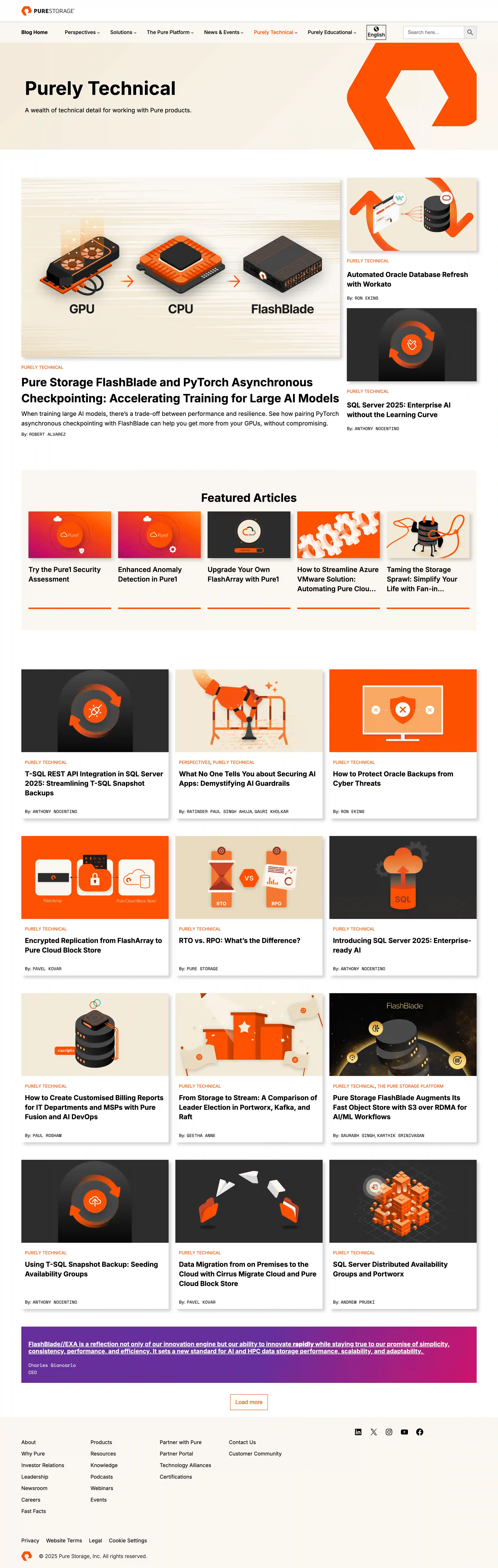 Pure Storage Blog - Purely Technical