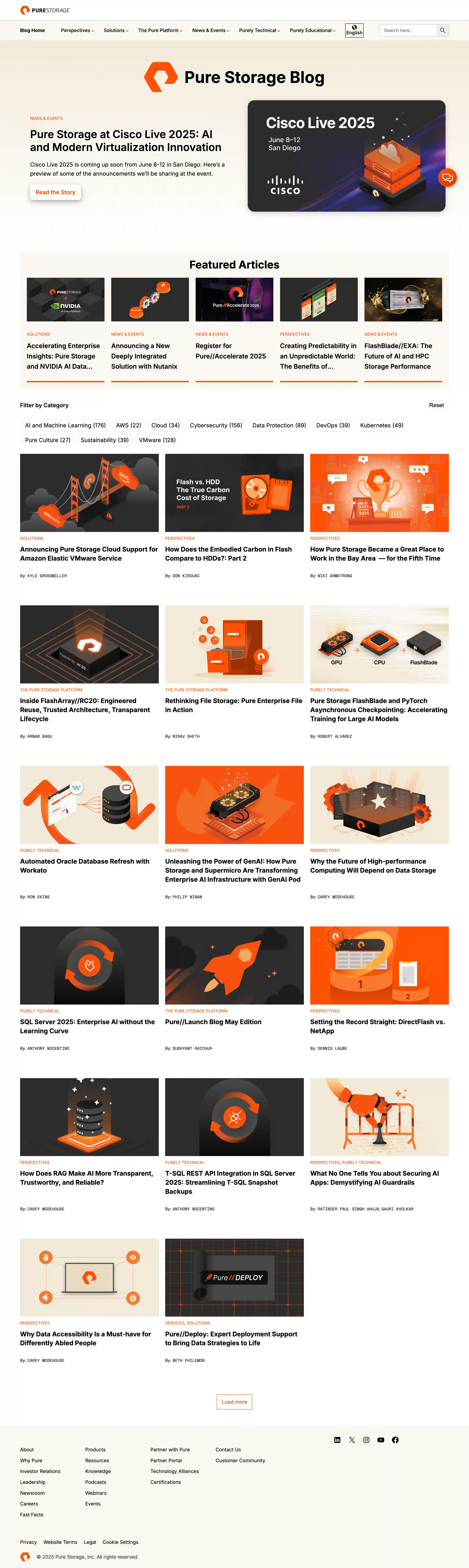 Pure Storage Blog - Homepage