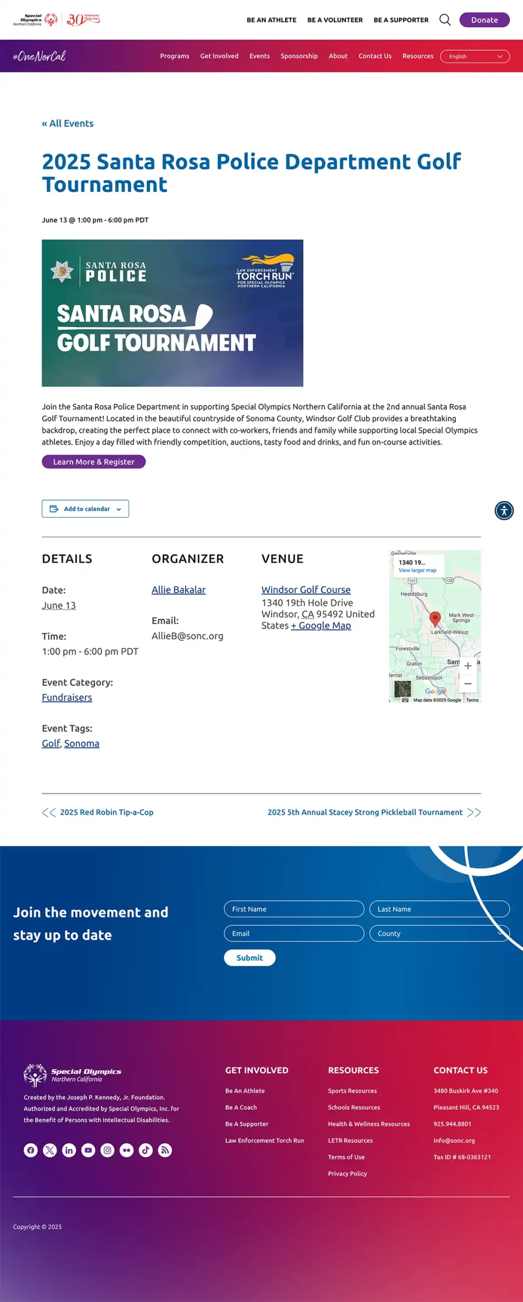 Special Olympics Northern California - Events Golf Tournament