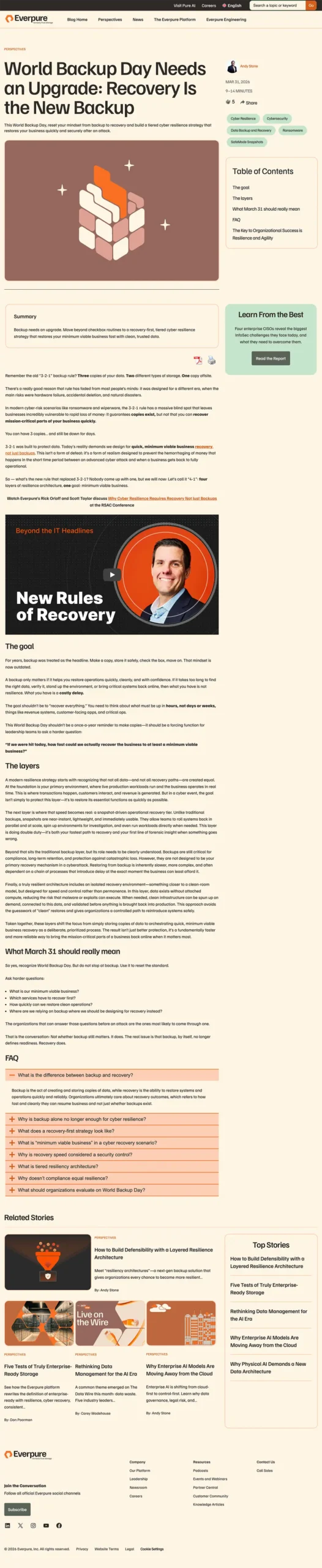 Pure Storage Blog - Solutions - The Ultimate in AI