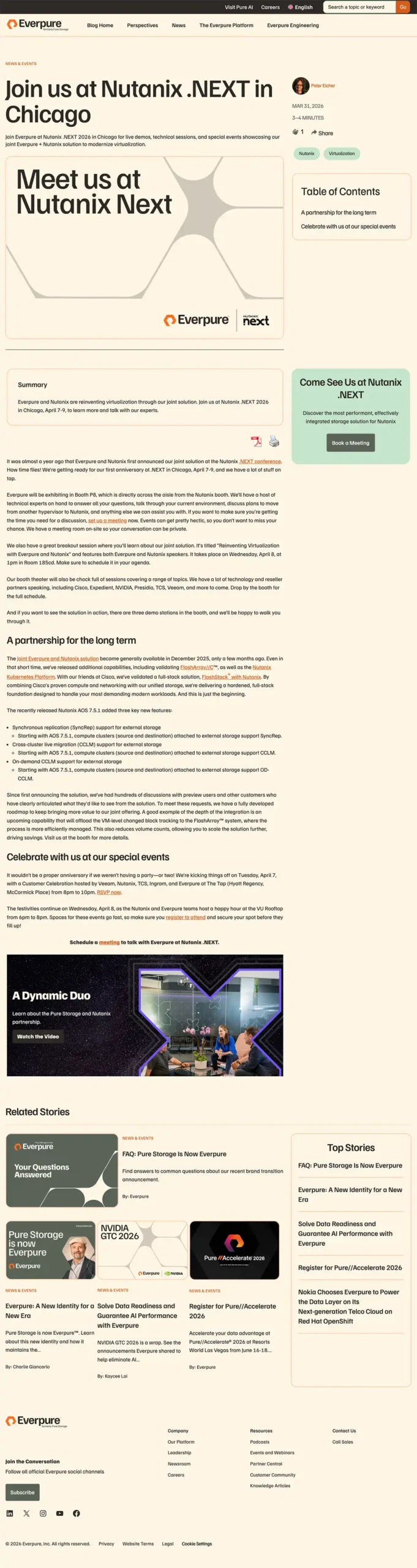 Pure Storage Blog - News Events - Cloud Service for EVS