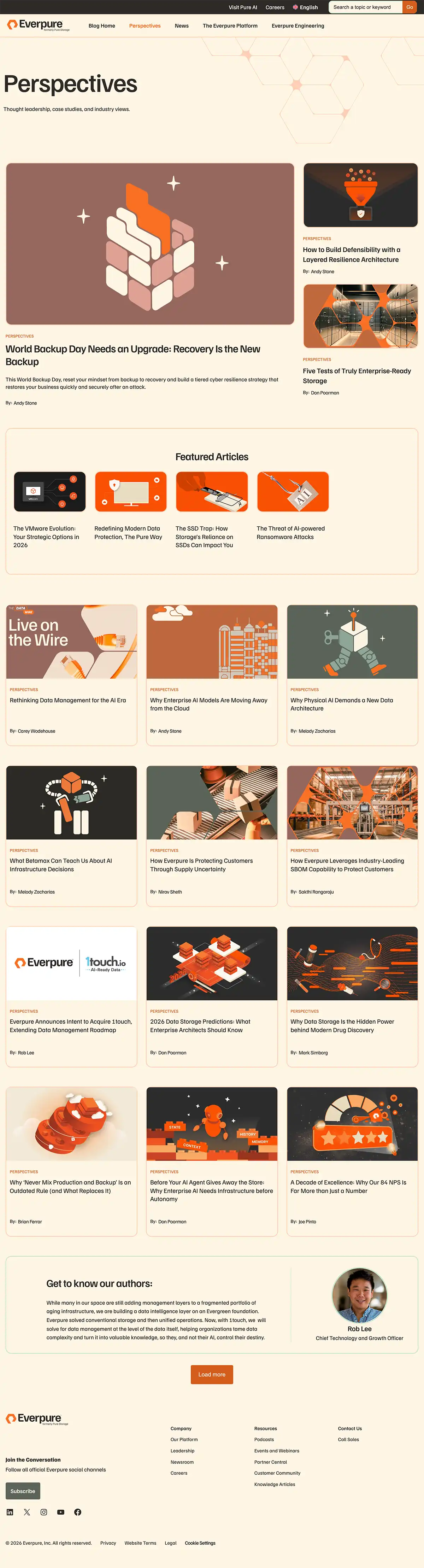 Pure Storage Blog - Perspective