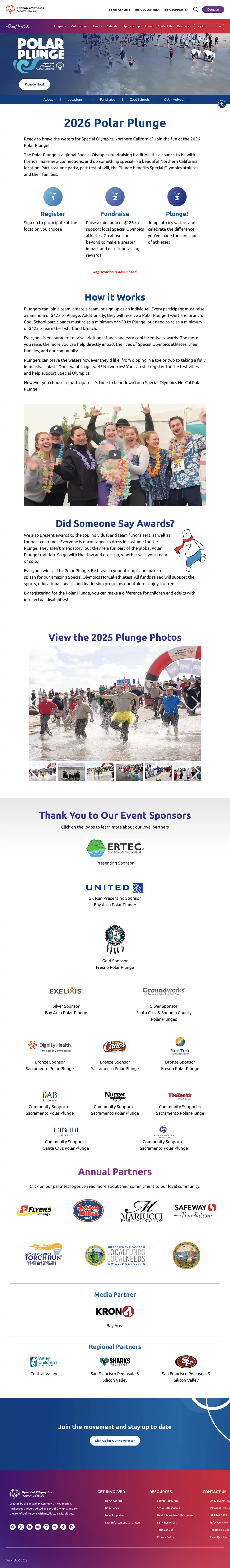 Special Olympics Northern California - Event Polar Plunge